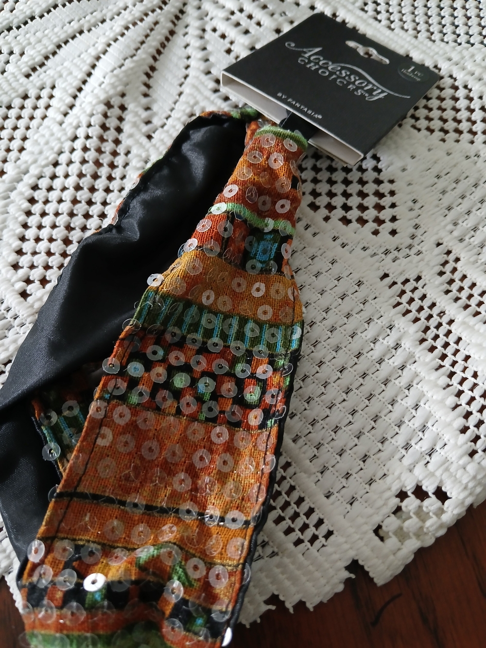 Fantasie Orange Multicolor Sequin Headband